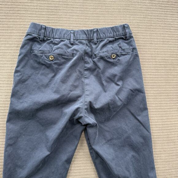 Bear Bottom Pants Men 28/32 Blue Cotton Performance Chino Elastic Waist Casual. - Picture 8 of 8